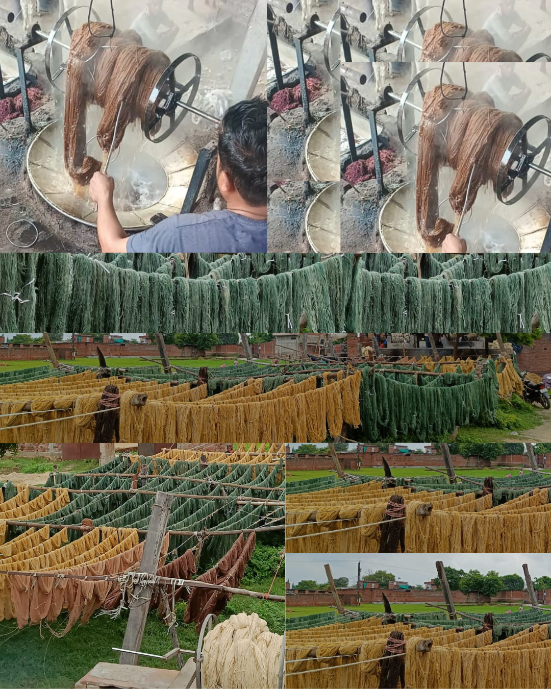 Yarn dyeing and color matching process