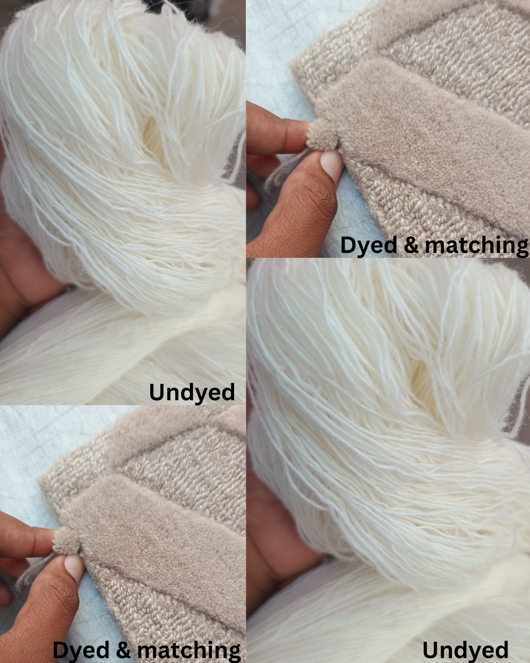 Sourcing and preparing raw rug materials